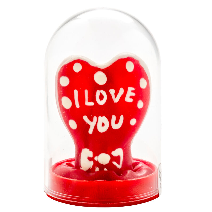 Condones Novelty Pintados a Mano Corazón I Love You - Condomerie