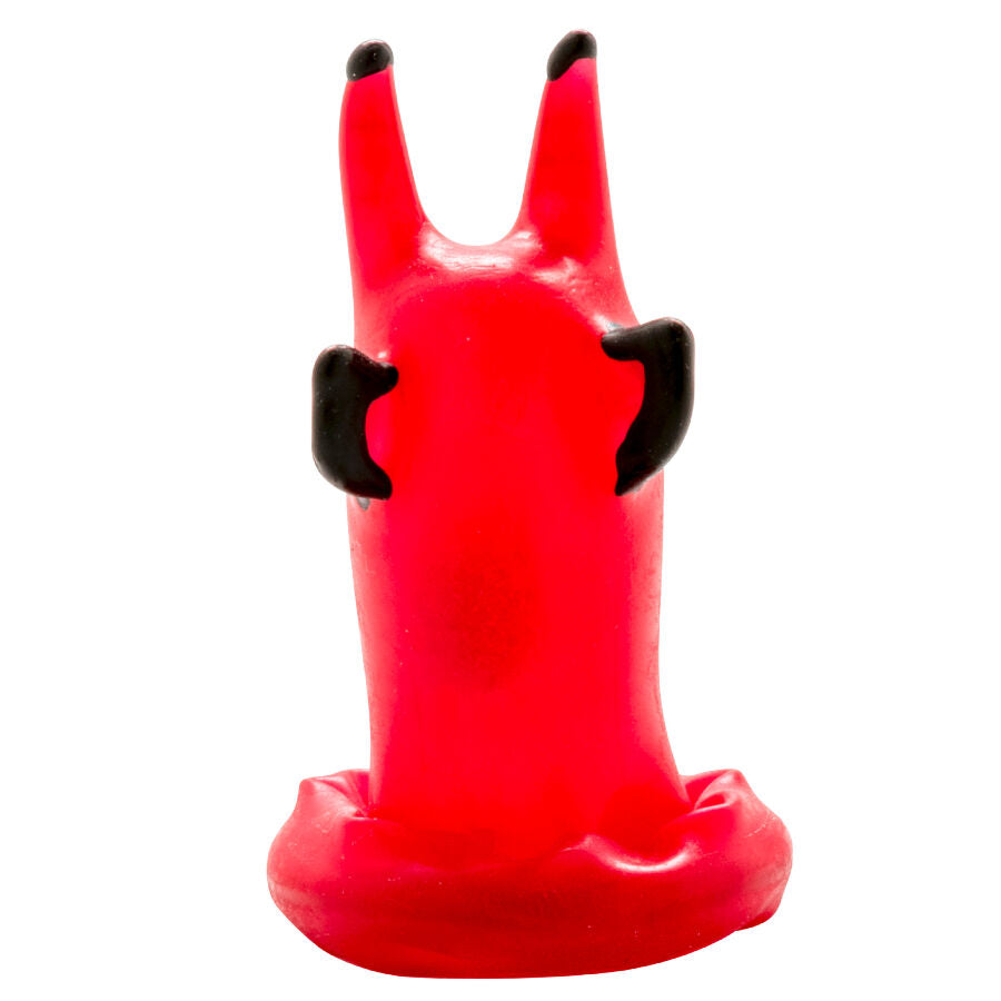 Condomerie Handpainted Novelty Condoms Red Devil - Diseño Artesanal Bohemio
