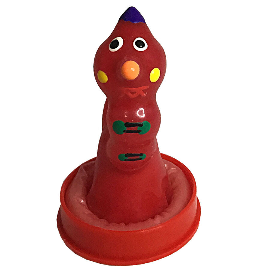Condomerie Handpainted Novelty Condoms Worm - Arte Bohemio Pintado a Mano