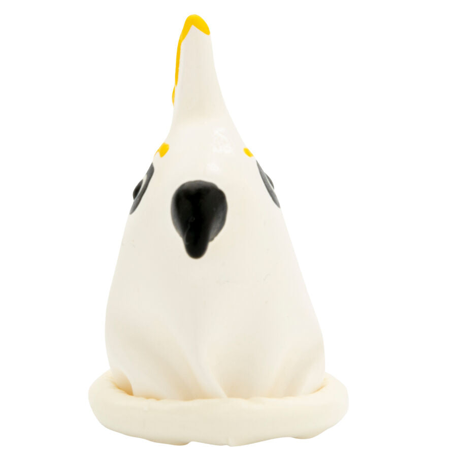 Condones Novelty Handpainted Parrot White - Latex Natural Pintados a Mano