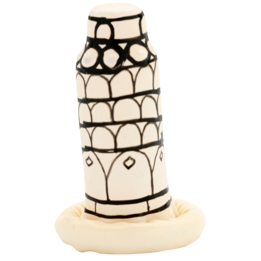 Condomerie Torre de Pisa - Preservativo Decorativo Pintado a Mano
