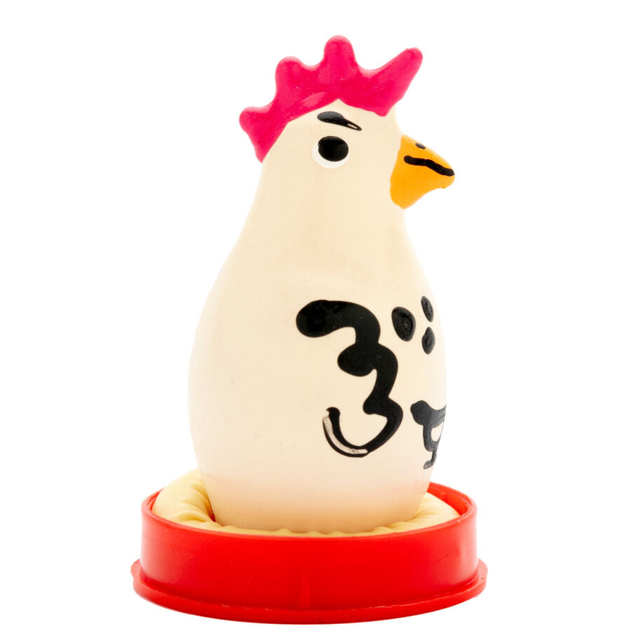 Condón de Novedad Pintado a Mano Gallo Cocky Rooster - Condomerie