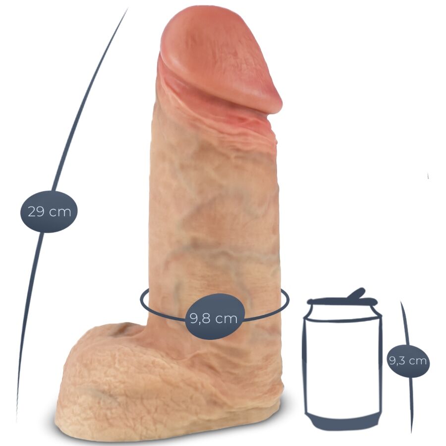 Silexd Model 1 Xtreme Premium - Pene de Silicona Realista 28 cm