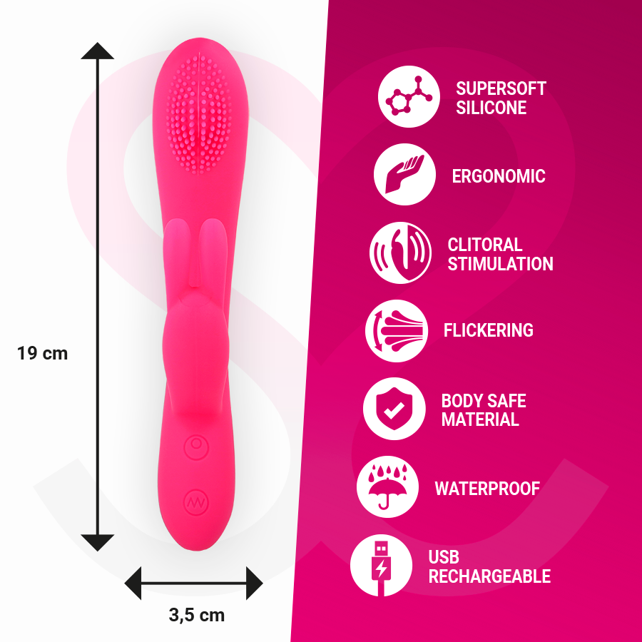 Amoressa Gino Premium Silicone Vibrador Recargable
