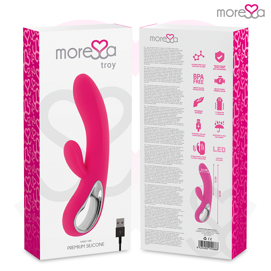 Troy Premium Silicone Rechargeable - Estimulador de Silicona