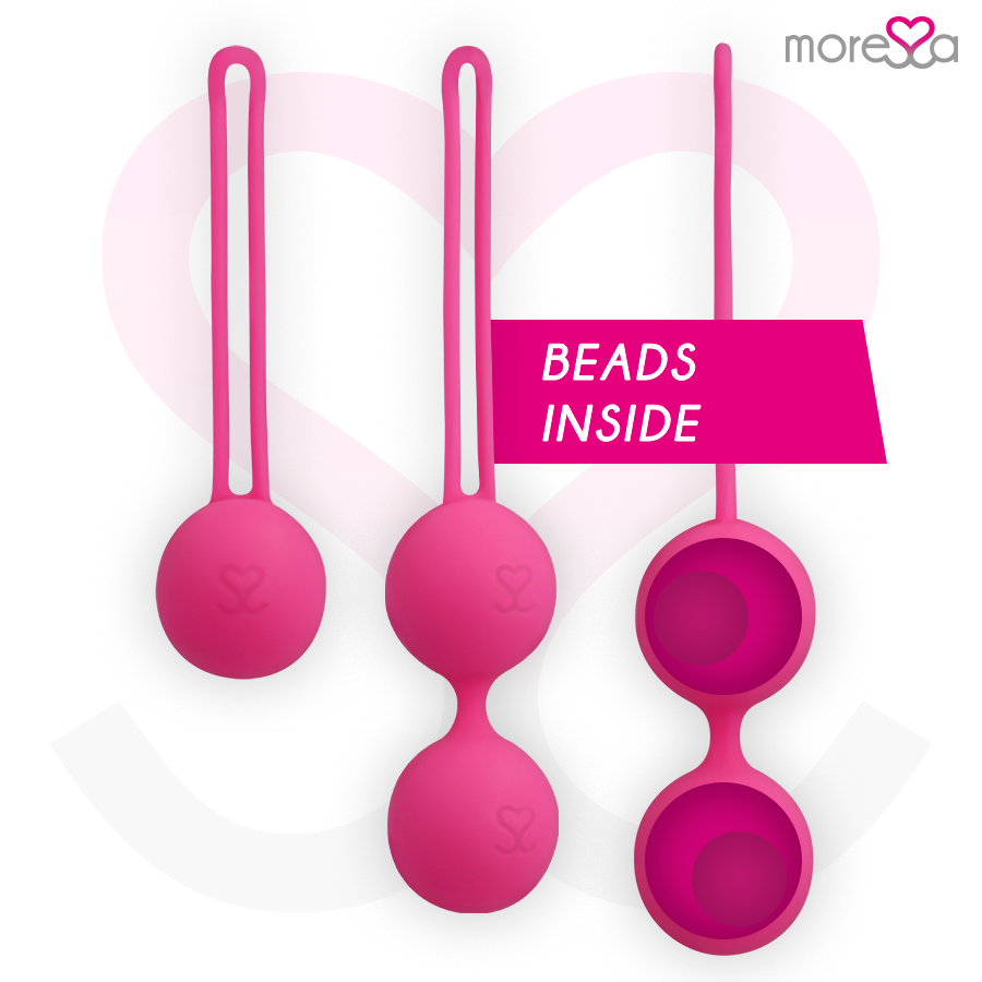 Moressa Osian Set Premium - Bolas de Silicona Rosa (3 Piezas)