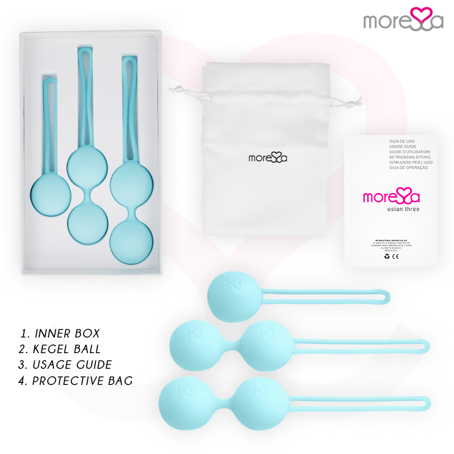Moressa Osian Set Premium Turquoise - Bolas de Silicona