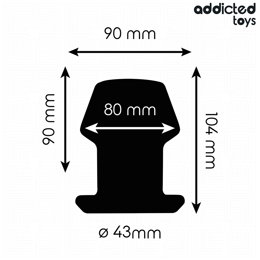 Addicted Toys Extreme Hollow Anal Plug Silicone Talla L