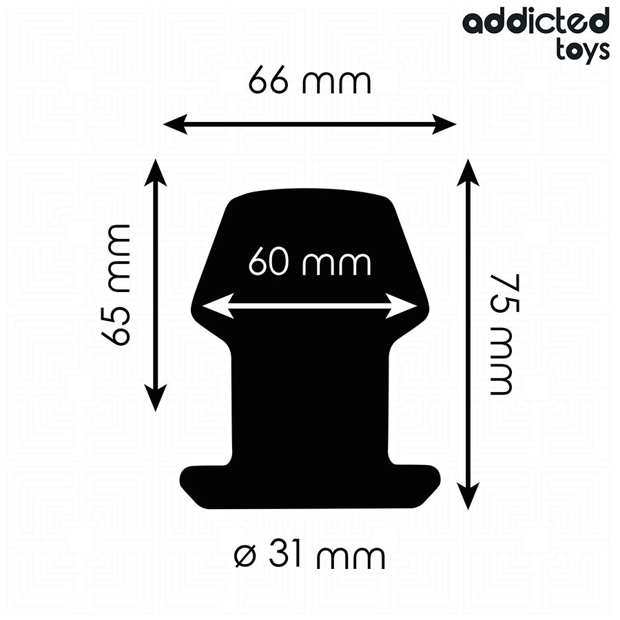 Addicted Toys Extreme Hollow Anal Plug Silicone Talla S
