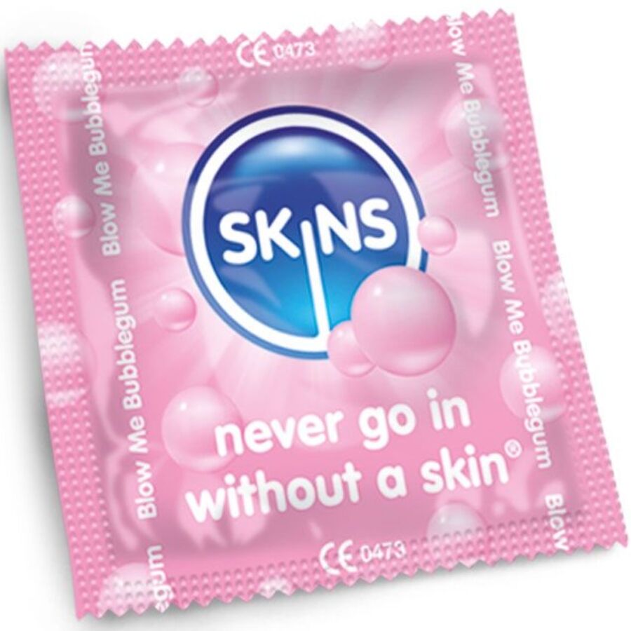 Skins Bubblegum Premium Condoms Pack 4 - Preservativos Aromatizados