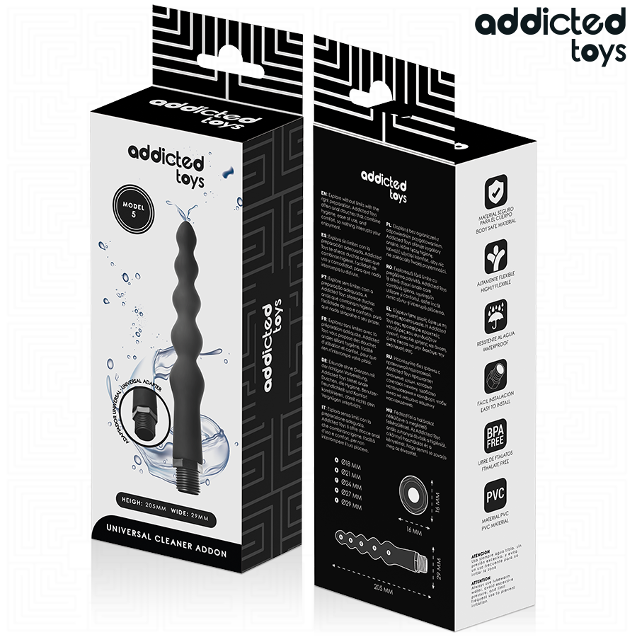 Addicted Toys Anal Cleaner with Universal Adapter Model 5