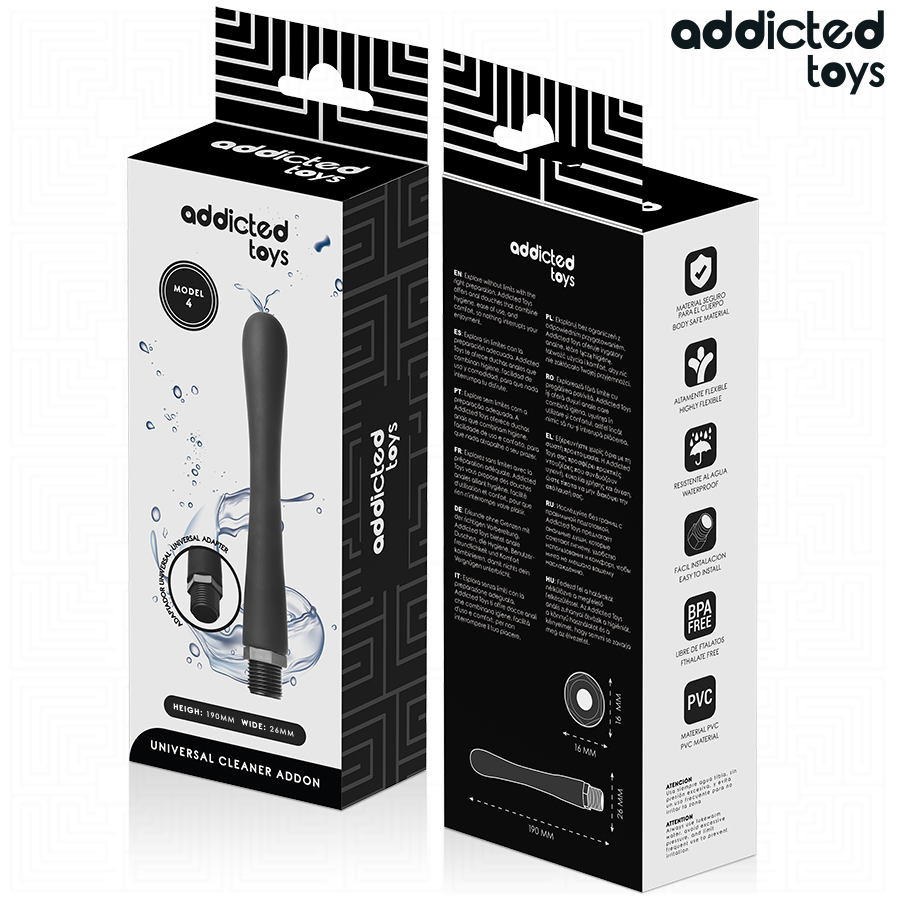 Addicted Toys Anal Cleaner with Universal Adapter Model 4