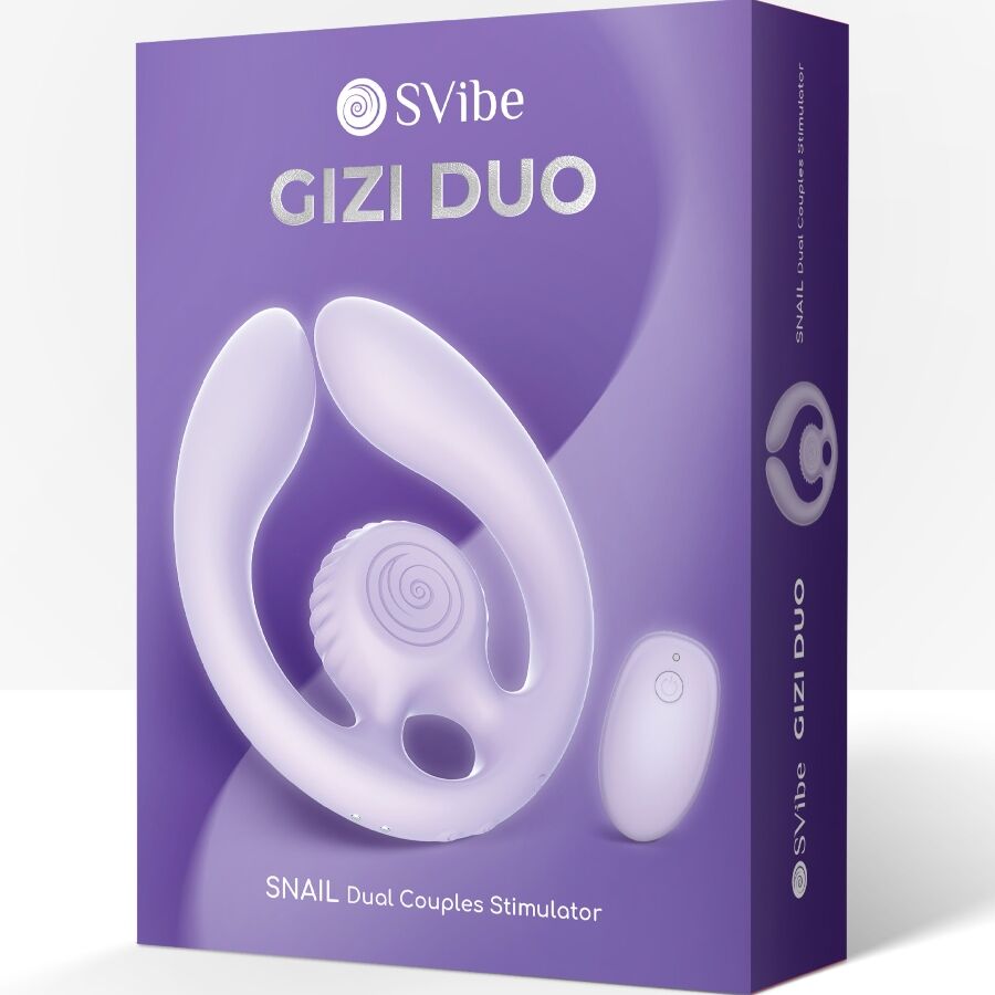 Snail Vibe Gizi Duo - Estimulador para Parejas con Control Remoto Lila