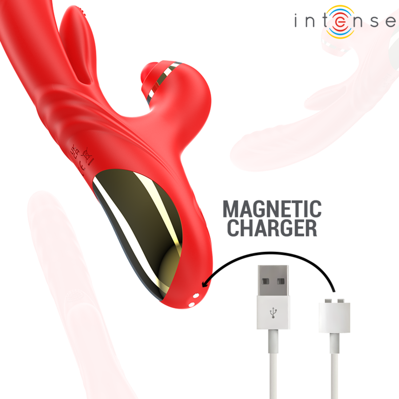 Intense Rosalia Multifunction Vibrator 3 en 1 Rojo