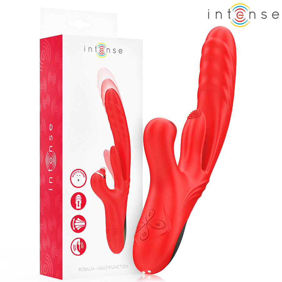 Intense Rosalia Multifunction Vibrator 3 en 1 Rojo