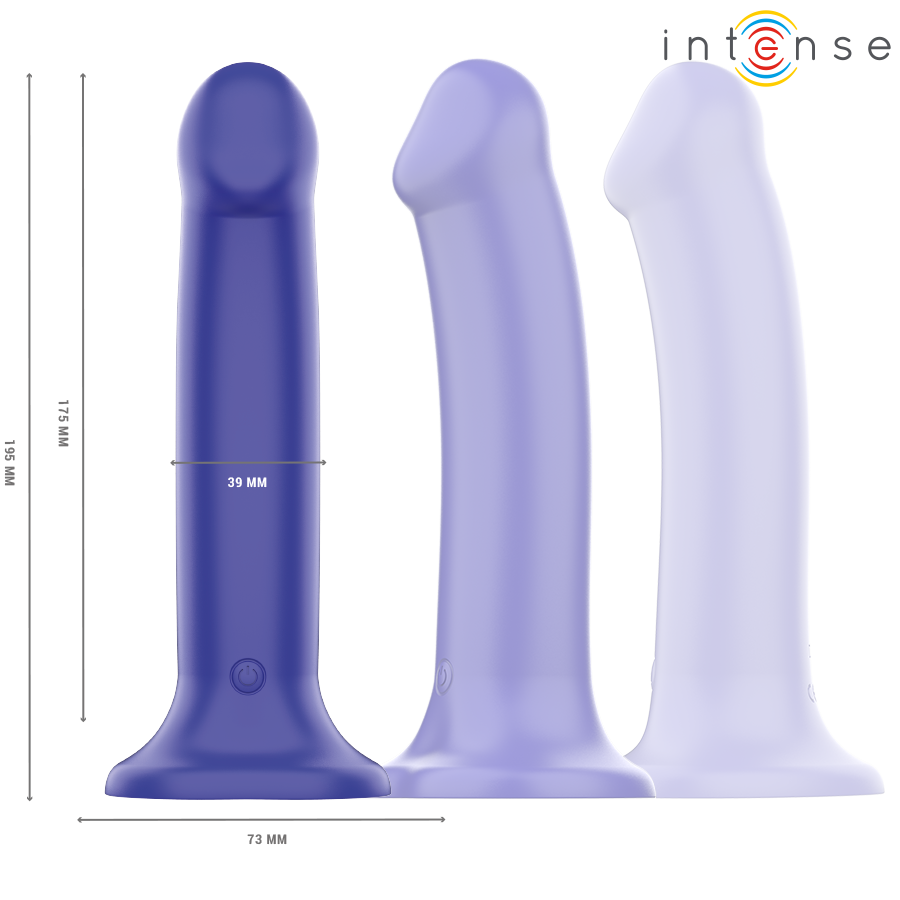 Intense Victoria Vibrador con Ventosa y Control Remoto 10 Funciones Azul
