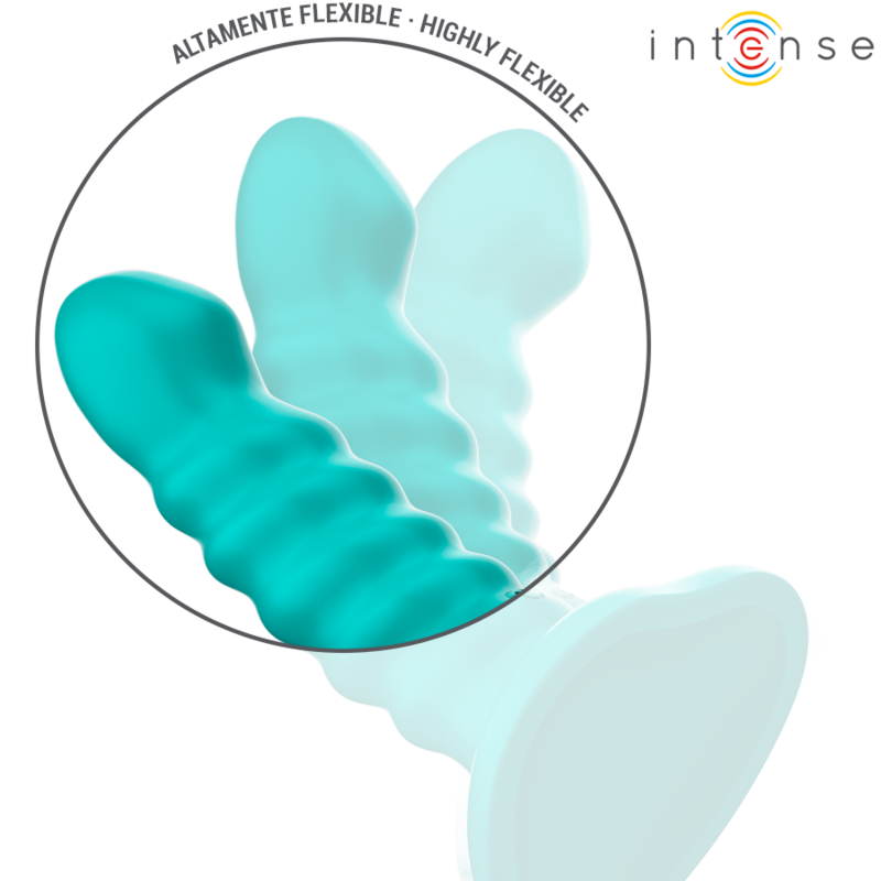 Intense Buffy Vibrator Tamaño S Diseño Espiral Control Remoto Azul