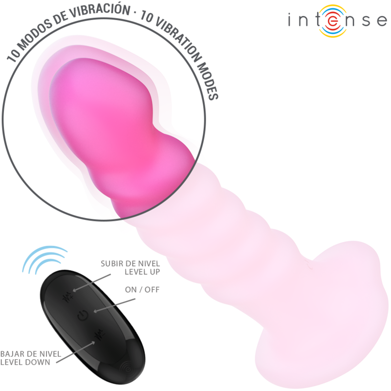 Intense Cindy Vibrator Tamaño L - Diseño Espiral con Control Remoto