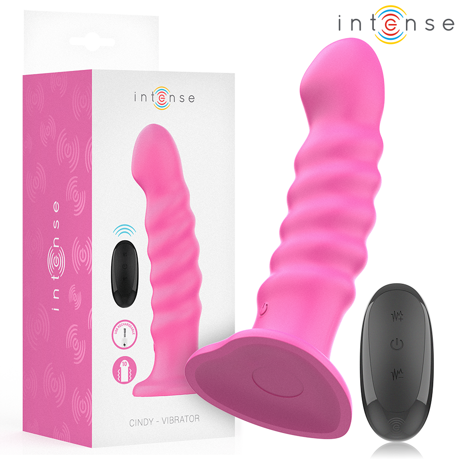 Intense Cindy Vibrator Tamaño L - Diseño Espiral con Control Remoto