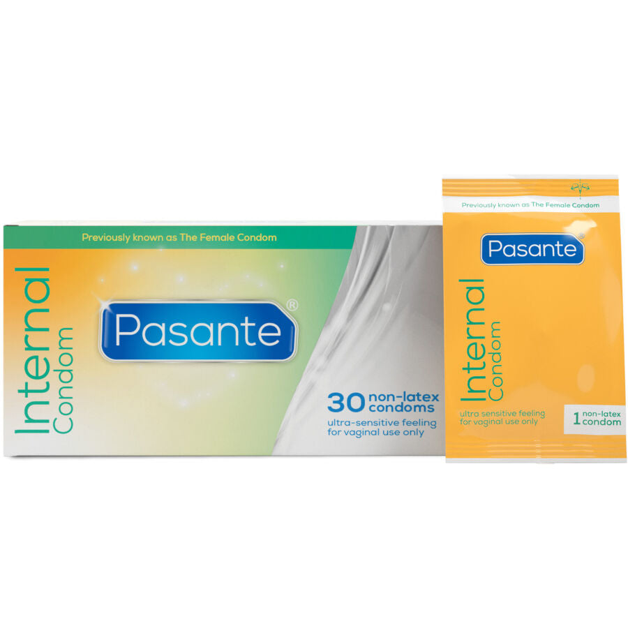 Pasante Internal Female Condoms - Caja de 30 Unidades