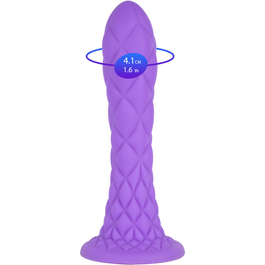 Silexd Dreamy Dildo Fantasy Silicona Líquida Termorreactiva Violeta 18.5 cm