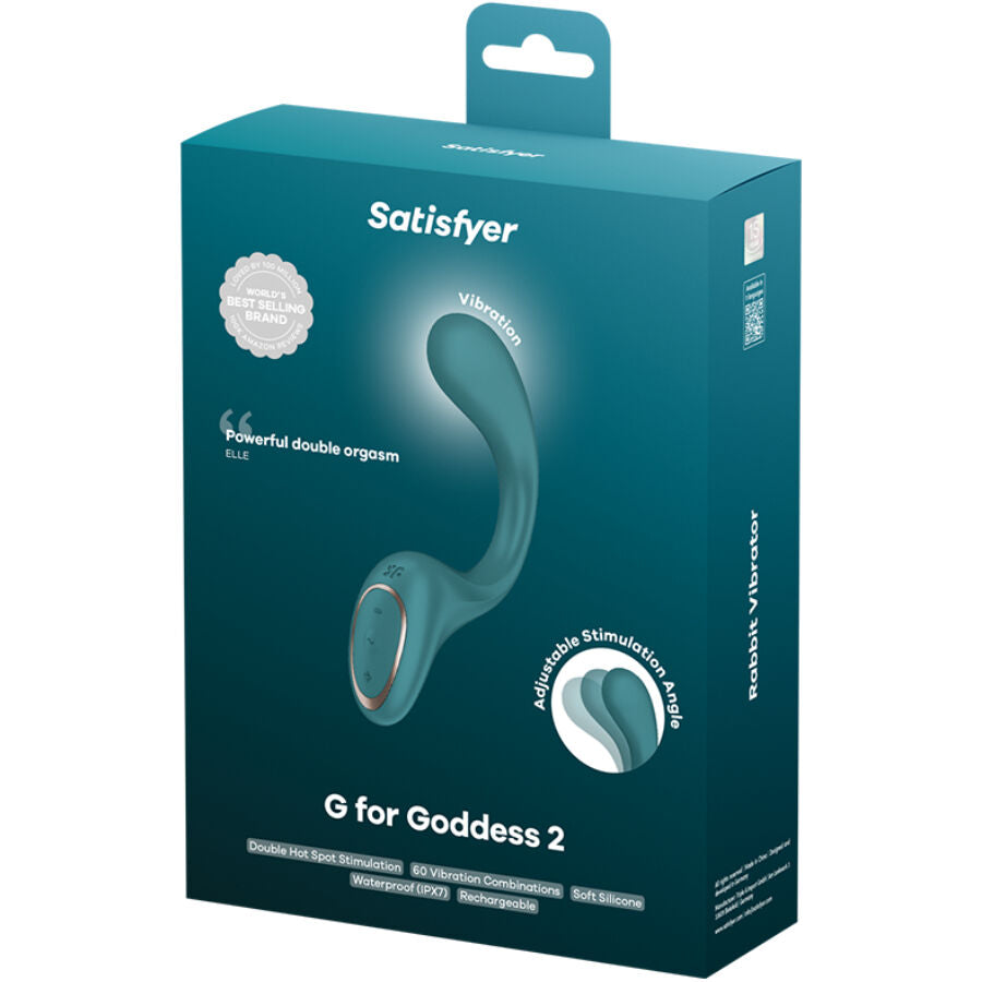 Satisfyer G for Goddess 2 Rabbit Vibrator Verde Botella