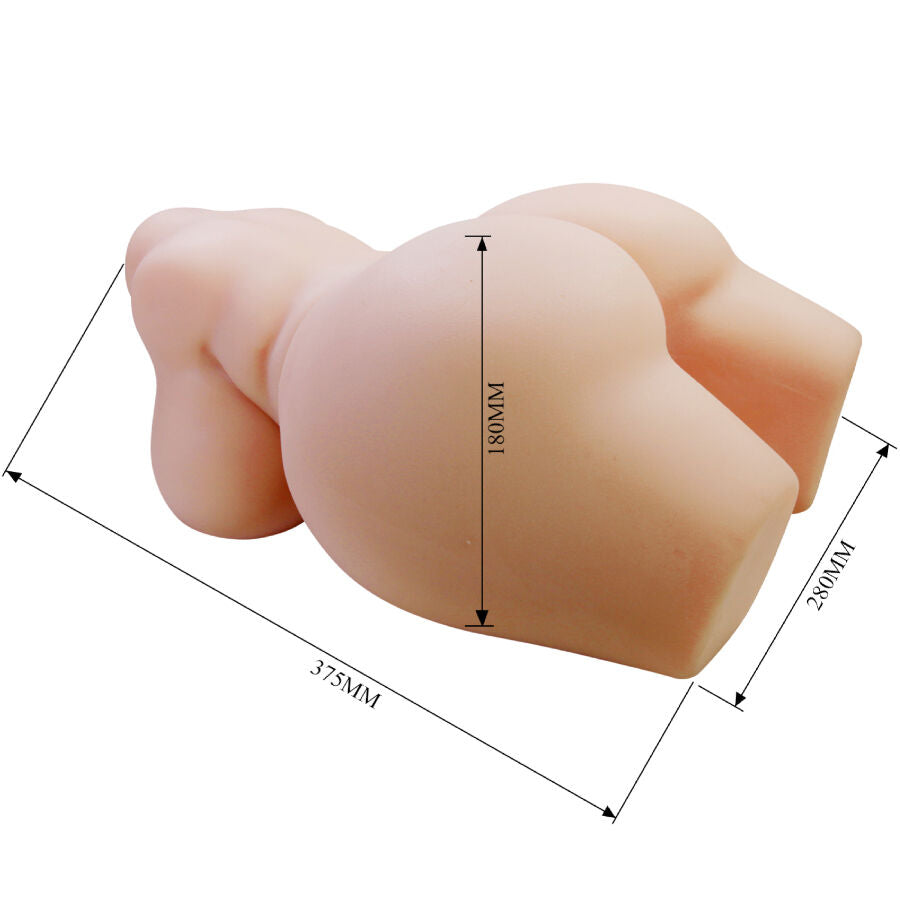 CRAZY BULL Grace - Torso Femenino Realista TPR con Doble Estimulación