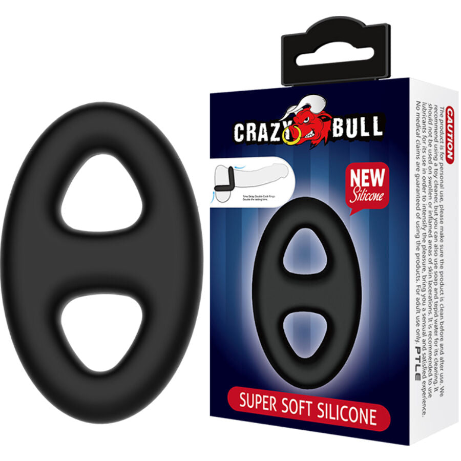 Crazy Bull Double Oval Silicone Ring