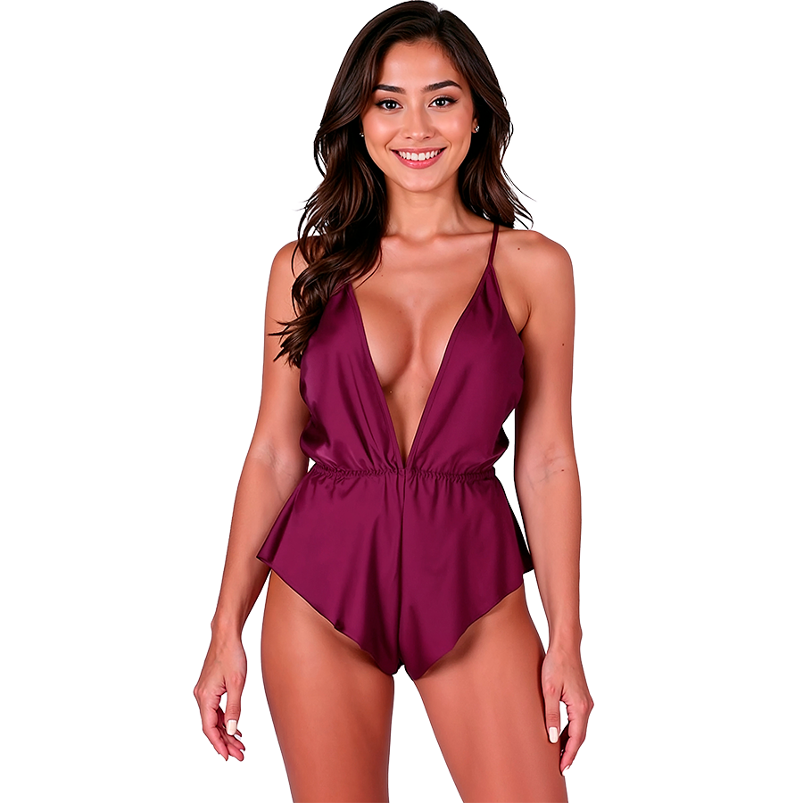Body Sensie Plum S/M - Pijama Elegante y Versátil de Satén