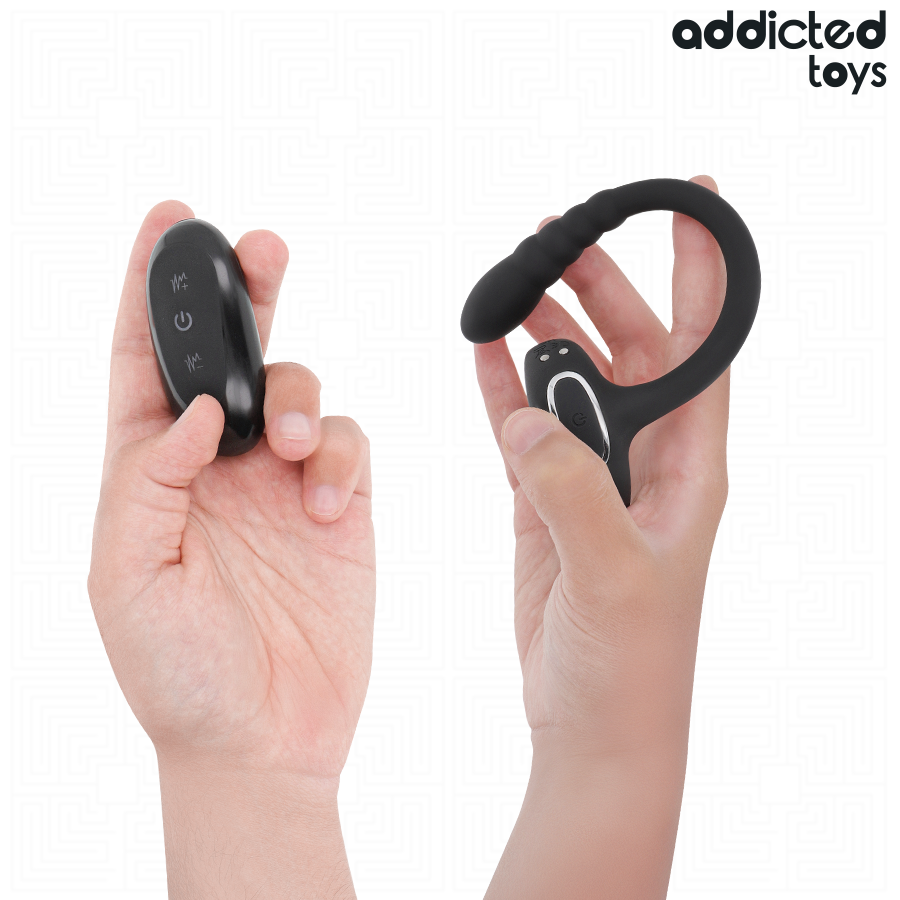 Anillo Vibrador P-Spot con Control Remoto - Addicted Toys