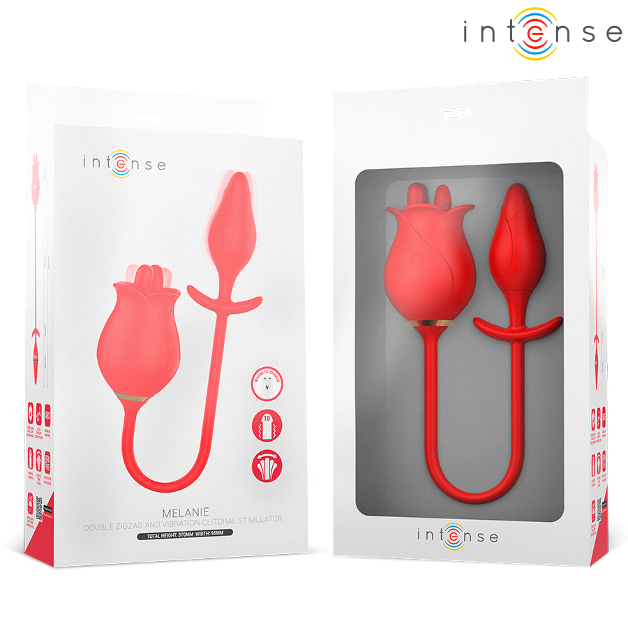 Intense Melanie Double Clitoris Stimulator - Estimulador con Lengua Zigzag