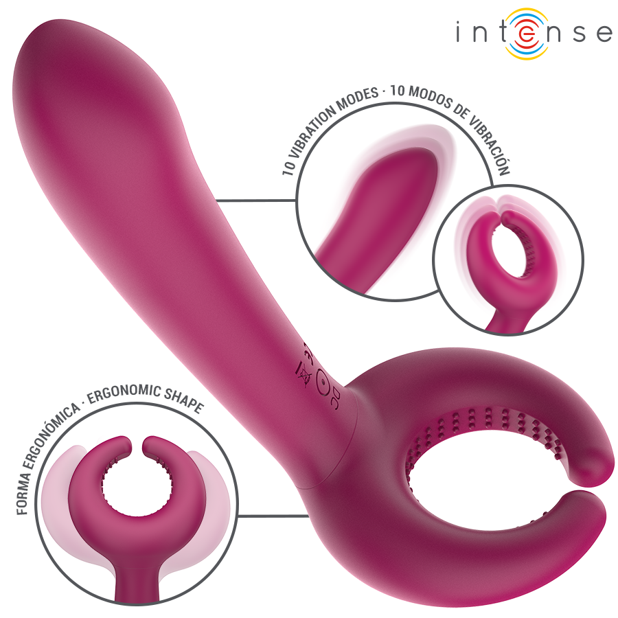 Intense Rowan Inclusive - Vibrador para Parejas Ergonómico Recargable USB