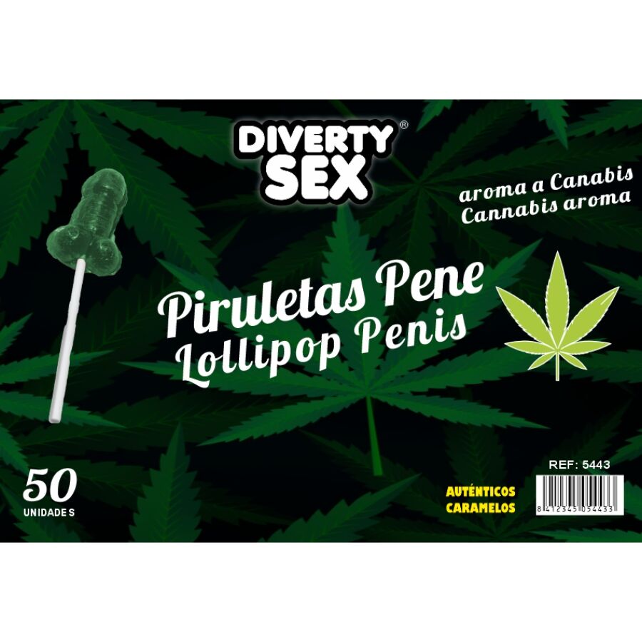 Diablo Goloso - 50 Piruletas Aroma Cannabis