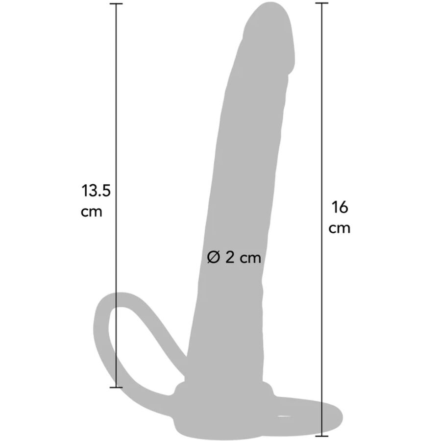 Get Real Double Trouble Silicone Anal Penetrator 16 cm