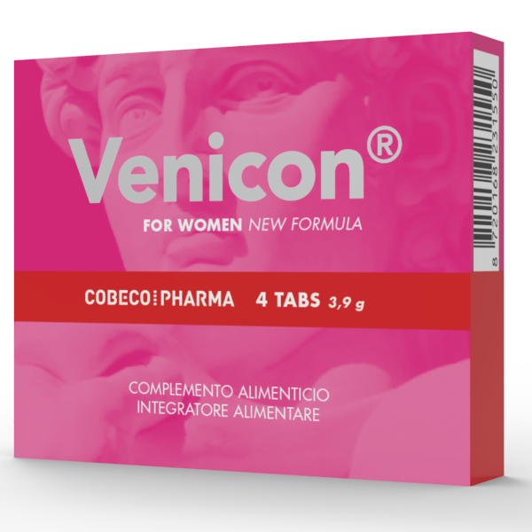 Cobeco Venicon Women's Libido Supplement - 4 Cápsulas