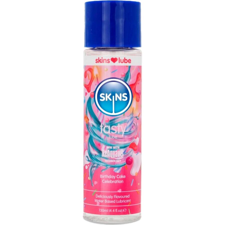 Skins Tasty Water-Based Lubricant Birthday Cake 130 ml