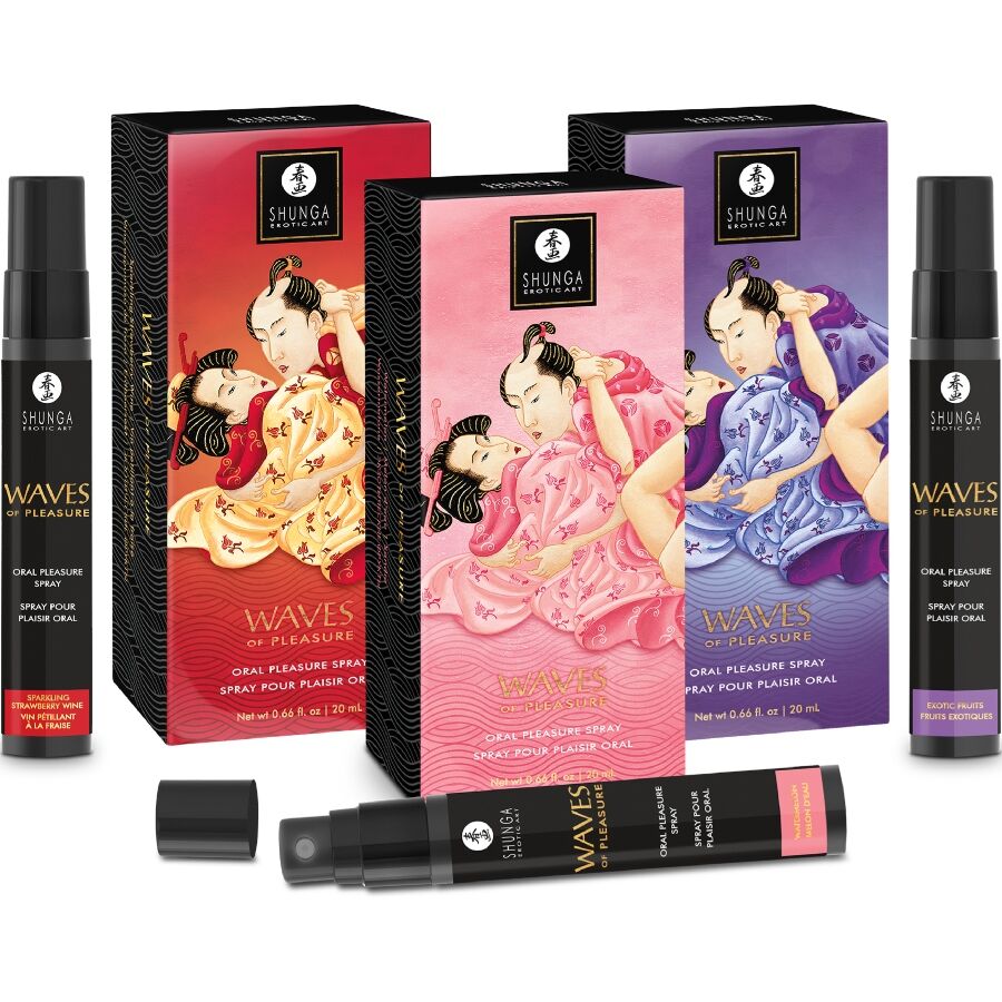 Shunga Waves Pleasure Spray Oral Seductive Strawberry 20 ml