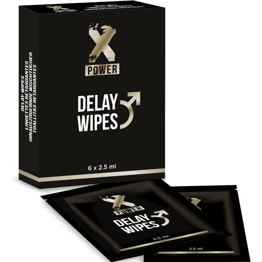 X Power Delay Wipes - Pack de 6 Unidades