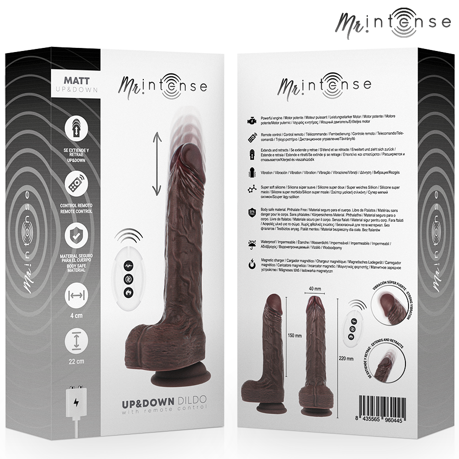 Mr Intense Matt Realistic - Vibrador con Control Remoto 22 cm