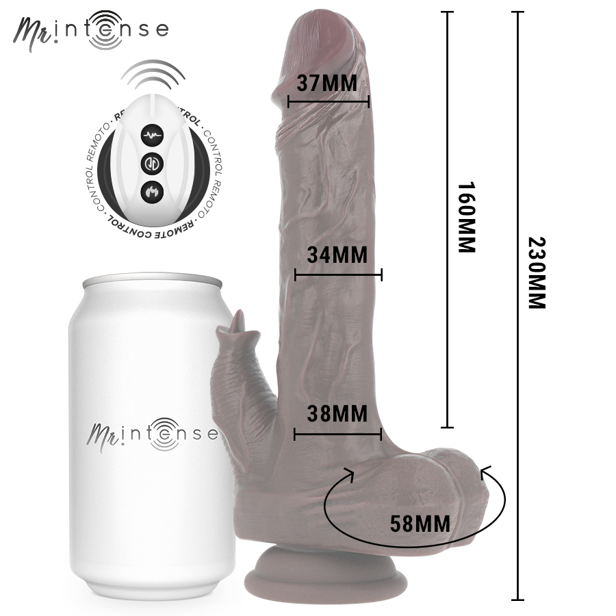 Mr Intense Morgan - Muñeca Realista Multifunción con Vibración y Control Remoto