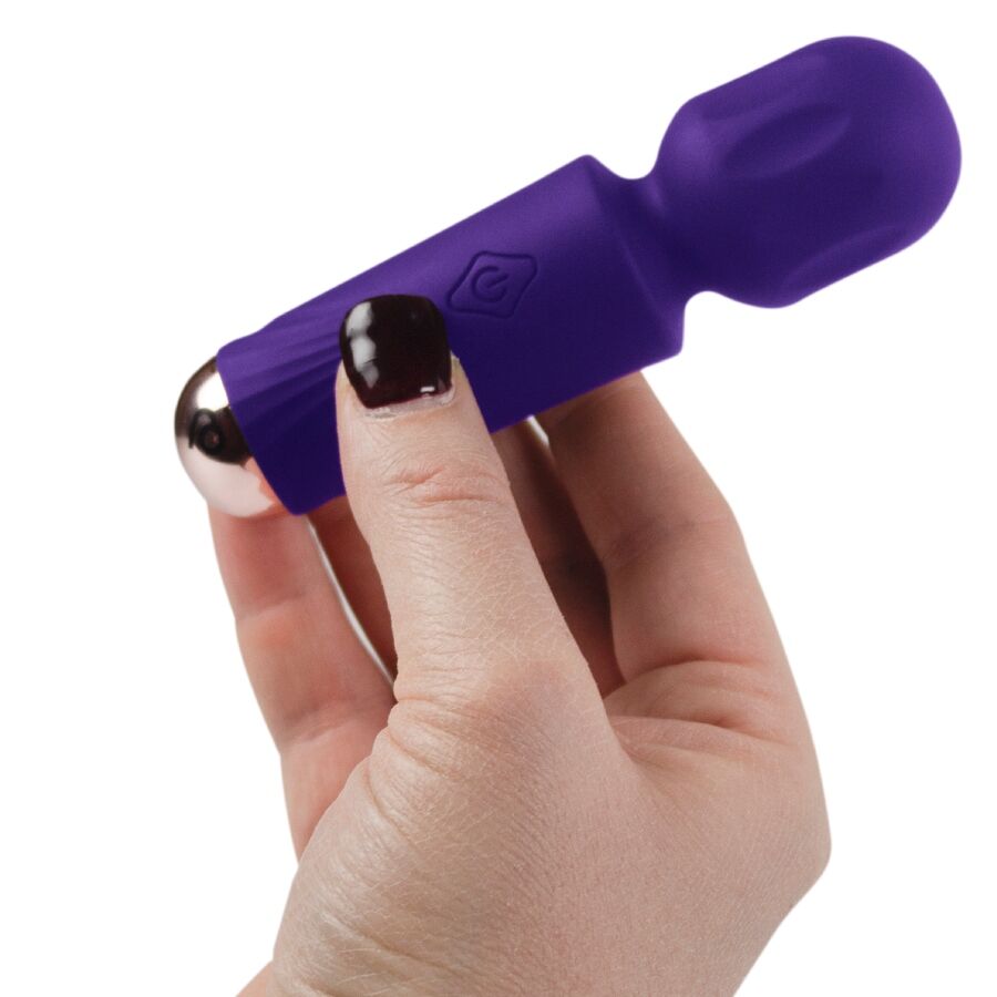 Rocks-Off Mini Wand Recargable 16 Funciones Violet Dream