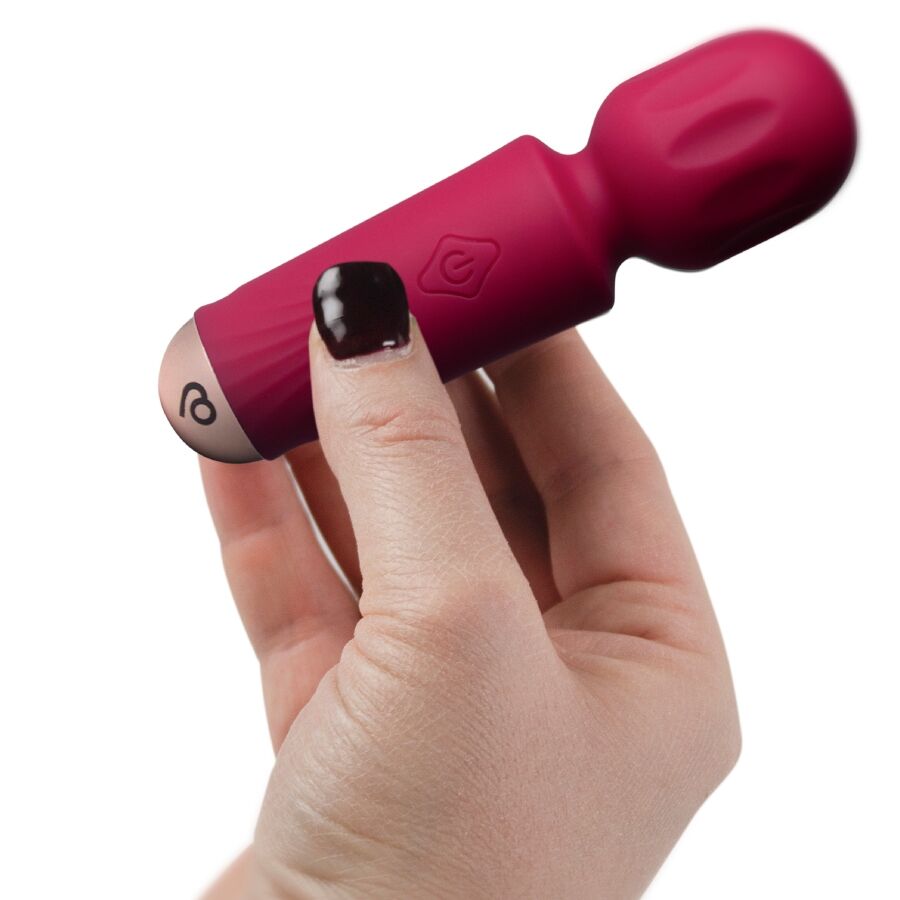Rocks-Off Mini Wand Recargable 16 Funciones Azalea Red
