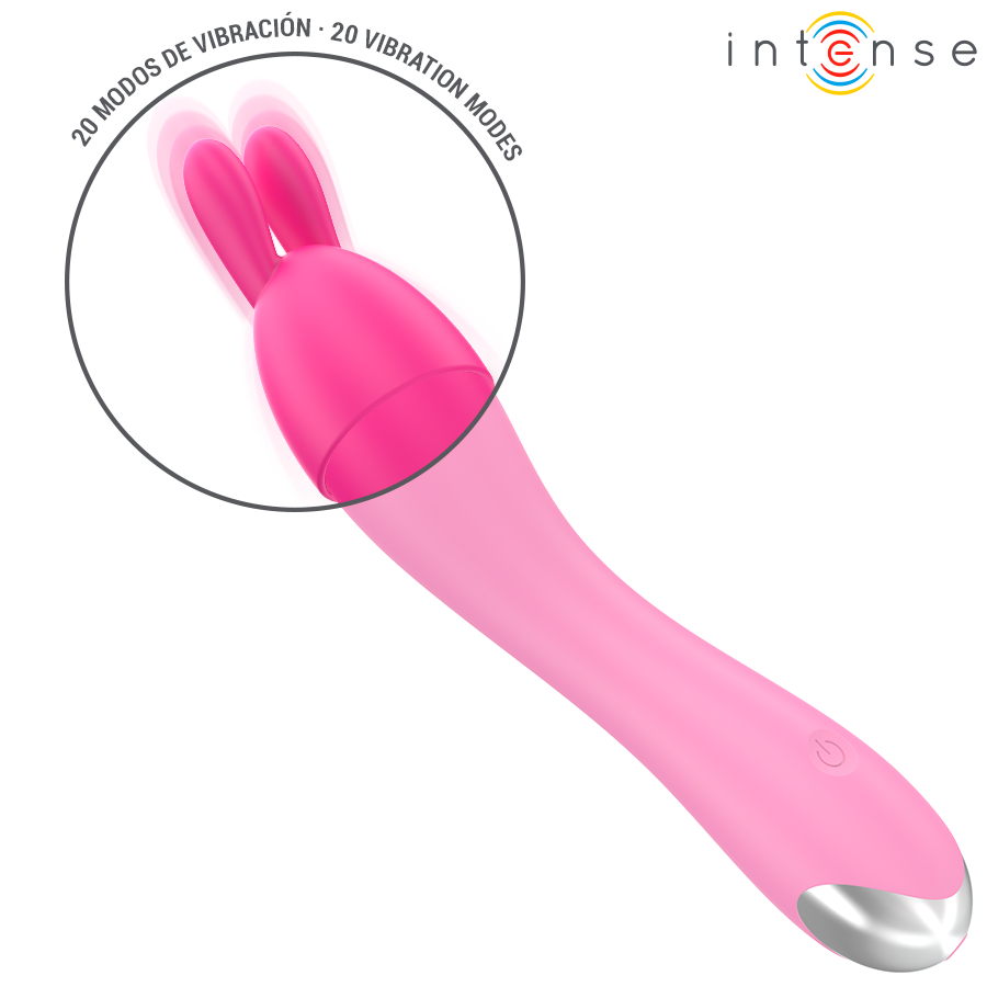 Vibrador Intense Cher con 20 Patrones y Cabezales Intercambiables
