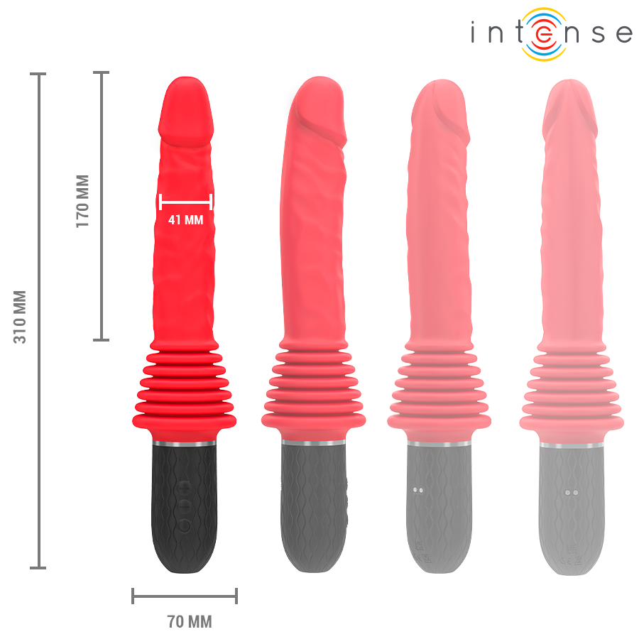 Intense Cynthia - Vibrador con Control Remoto y Función de Calor