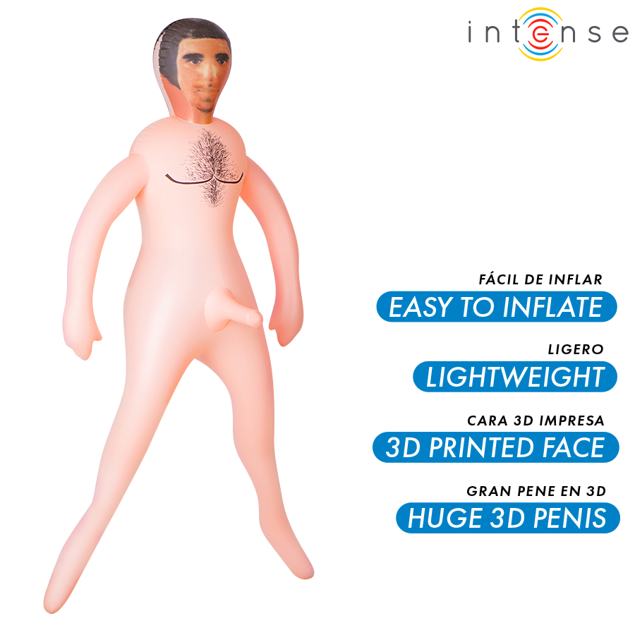 Muñeca Inflable Anthony con Pene 3D - Intense Bodies