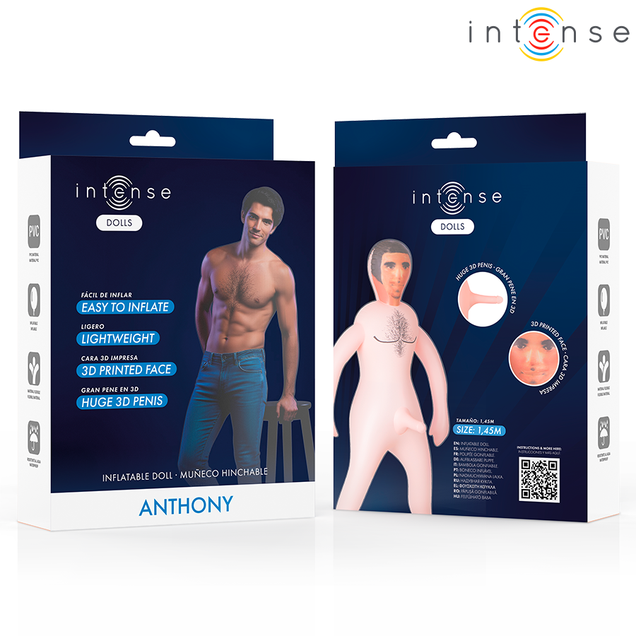 Muñeca Inflable Anthony con Pene 3D - Intense Bodies