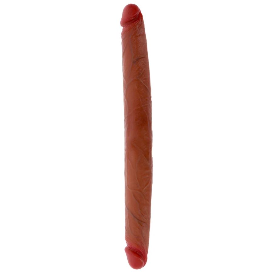 Get Real Double-Ended Silicone Dildo Caramel 40 cm
