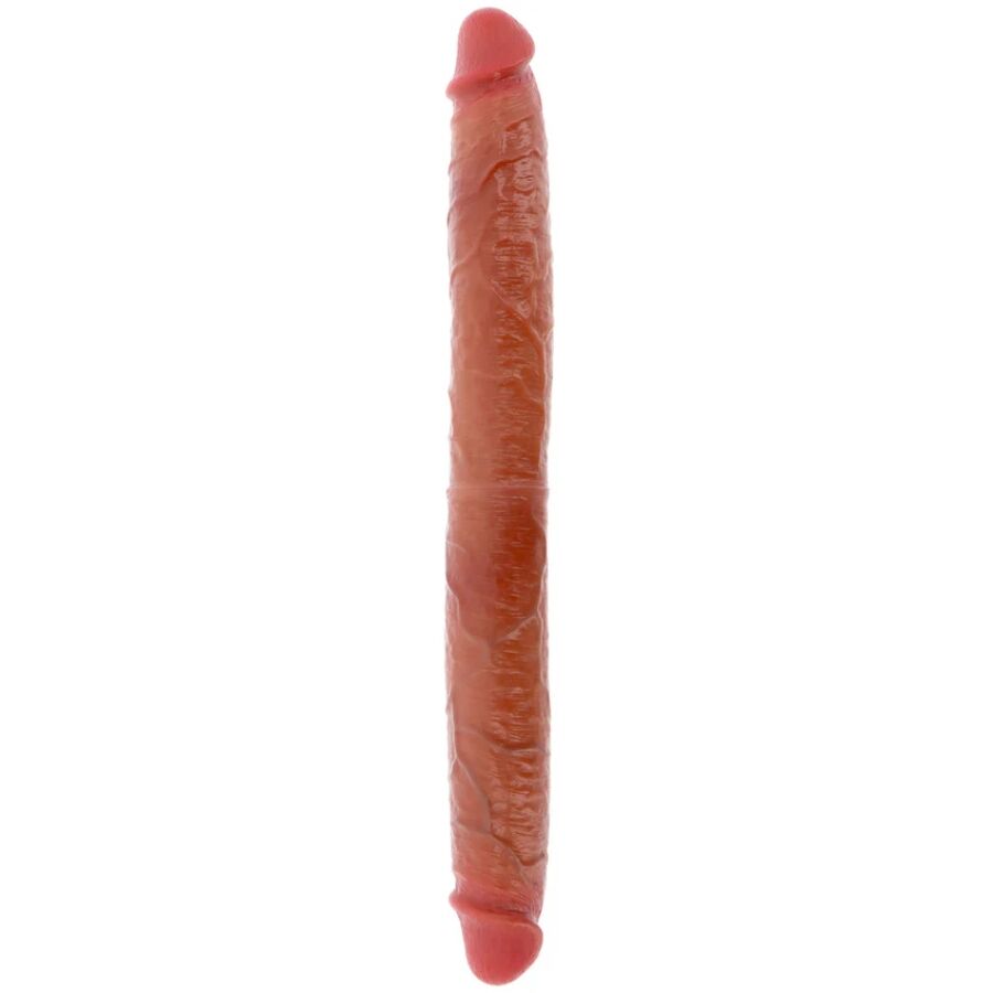 Get Real Double-Ended Silicone Dildo Caramel 46 cm