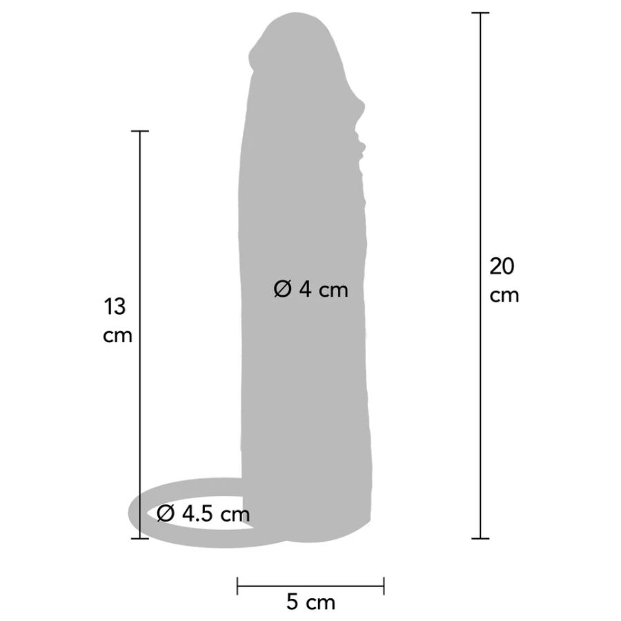 Get Real Hydrated Skin Silicone Vibrating Penis Sleeve Caramel 20 cm