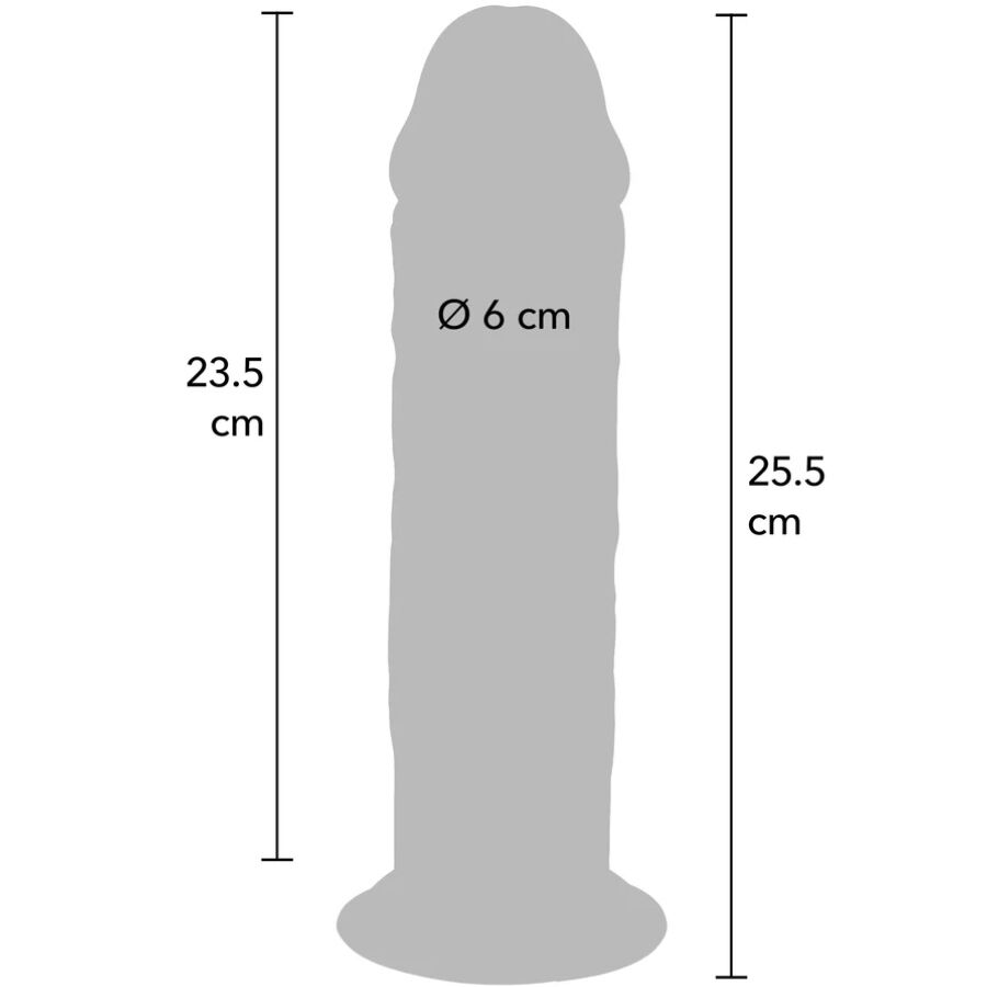 Get Real Deluxe - Dong de Doble Densidad TPE 25,5 cm
